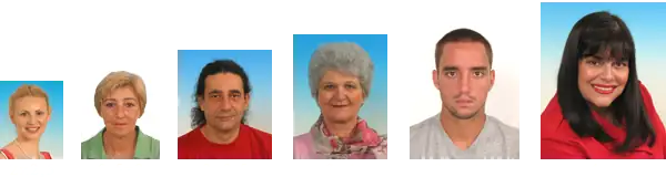 Primeri fotografija za vizu i dokumenta na plavoj i beloj pozadini